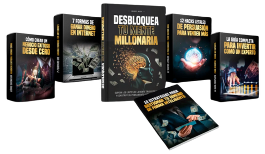 MegaPack Ebook "Desboquea tu mente millonaria" + 5 bonus